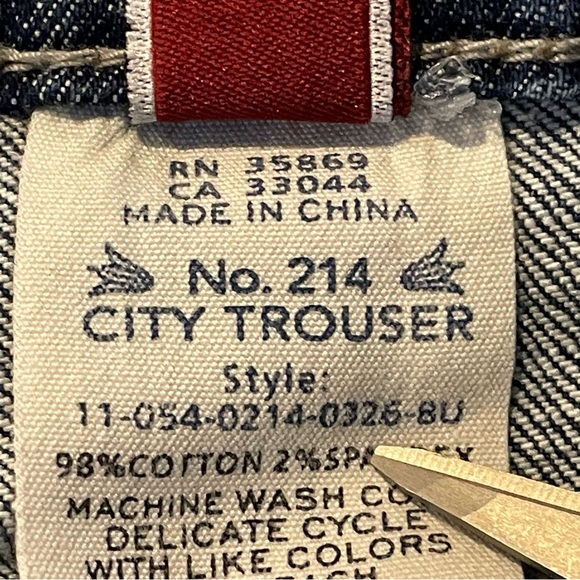 Stetson No. 214 City Trouser Blue Flare Wide Leg Jeans Size 10R - Picture 10 of 10